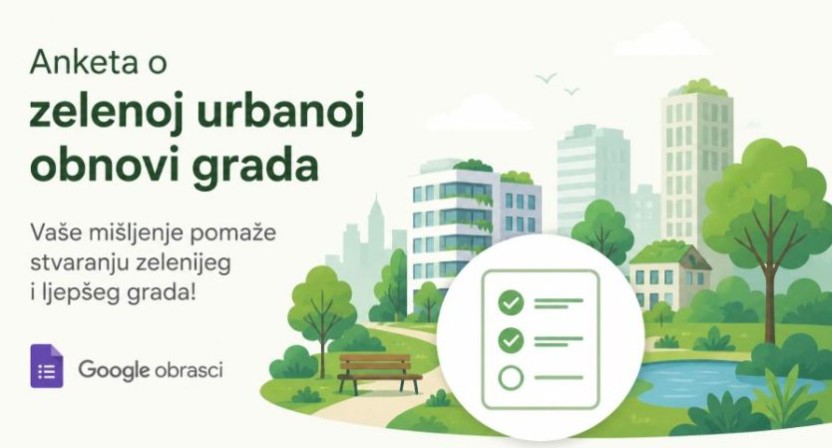 Anketni upitnik o zelenoj urbanoj obnovi grada Knina