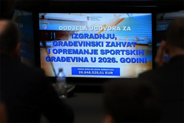 Rekordnih 27 milijuna eura za lokalnu sportsku infrastrukturu u 2026. - Objava.hr 