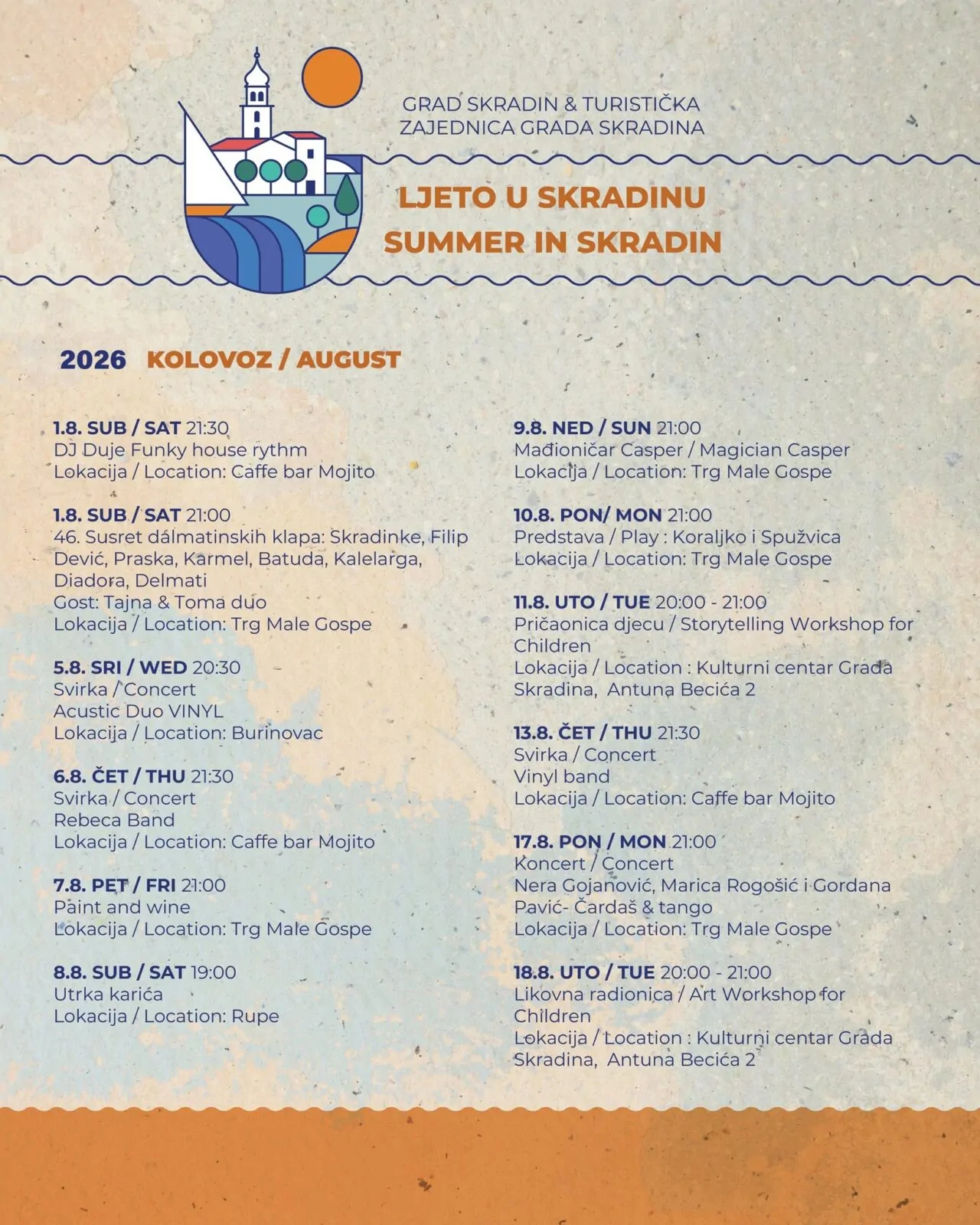 Ljeto u Skradinu 2026. - Objava.hr 