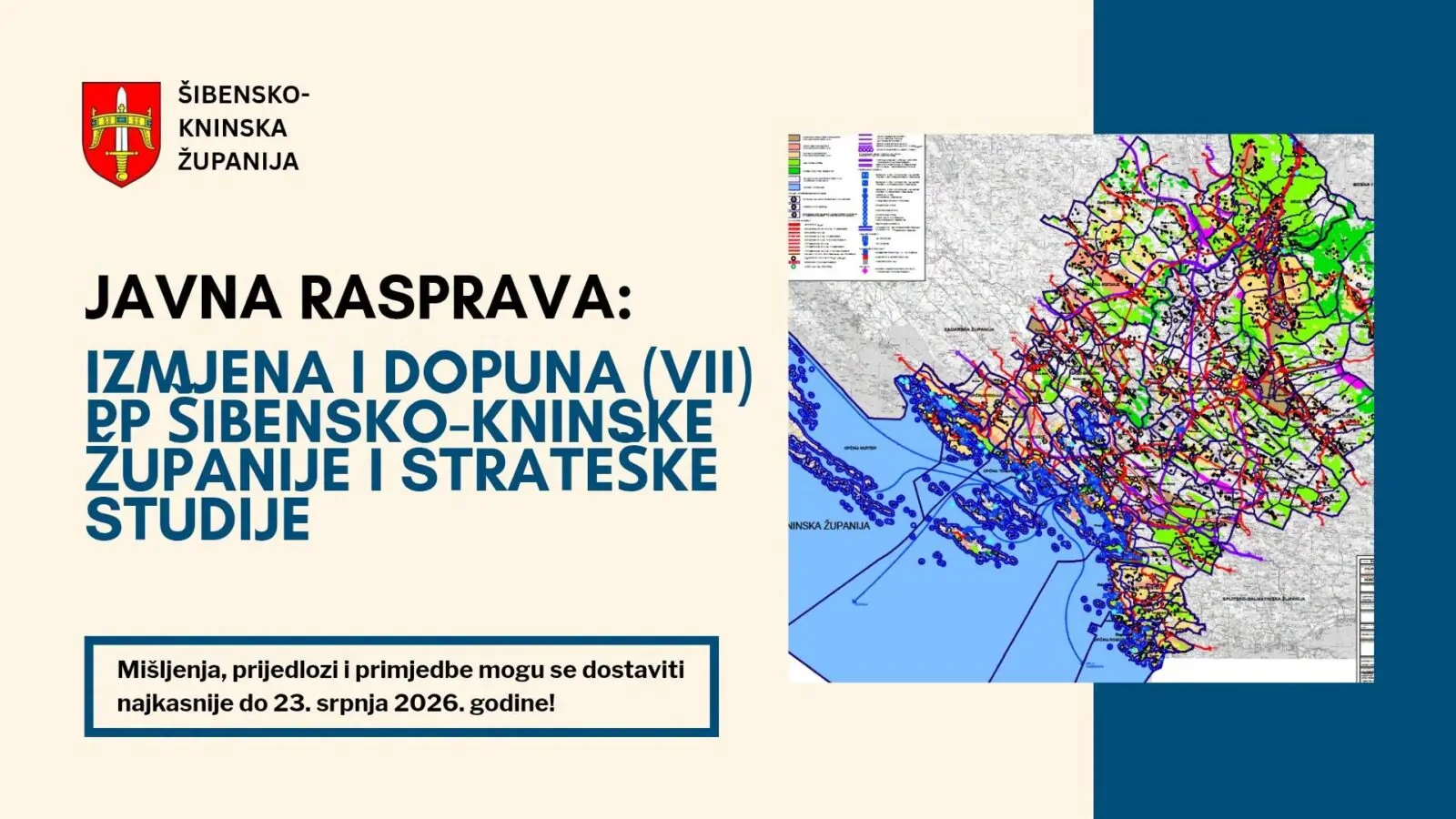 Građani pozvani na sudjelovanje u javnoj raspravi o Prostornom planu Županije
