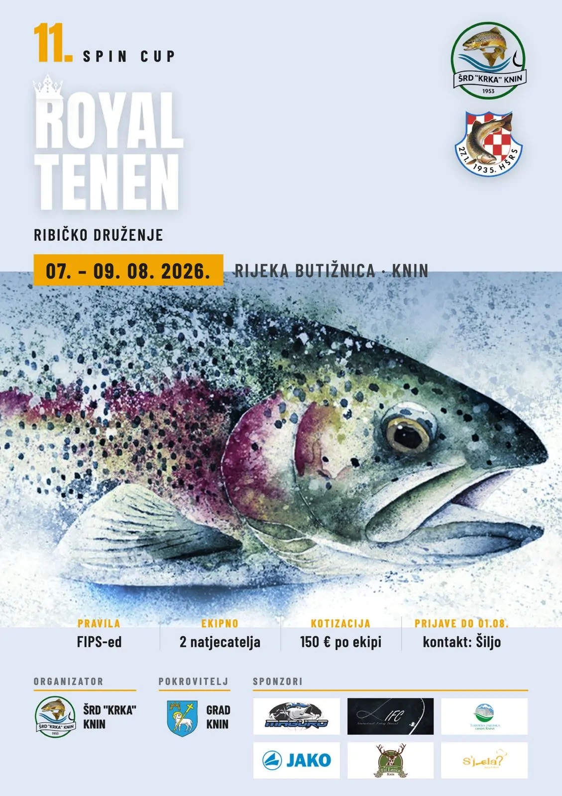11. Spin Cup Royal Tenen ponovno okuplja najbolje ribolovce na Butižnici