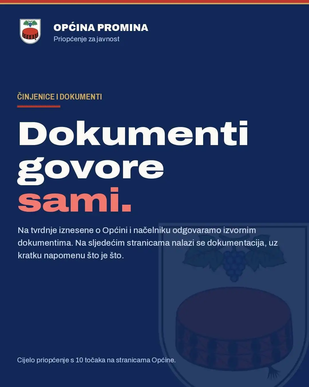 VAŽNO PRIOPĆENJE: Reakcija Općine Promina na širenje lažnih vijesti - Objava.hr 
