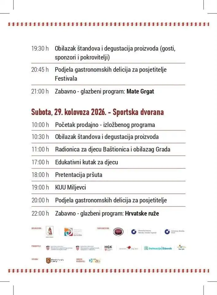 Deveti Međunarodni festival pršuta – Drniš - Objava.hr 