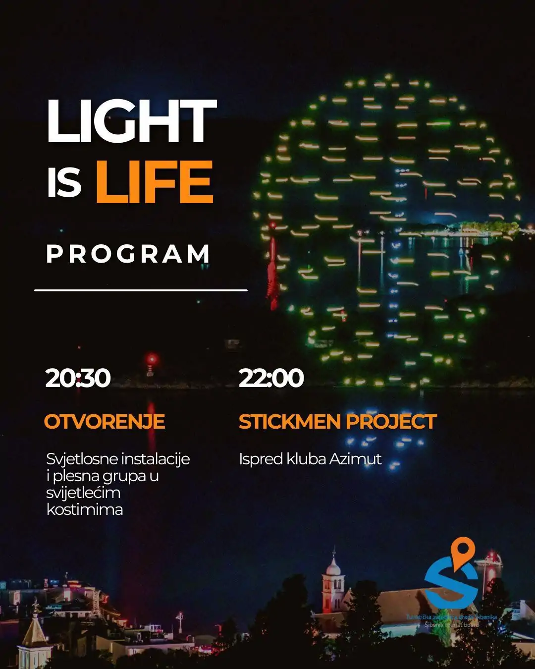 ŠIBENSKA RIVA U PETAK POSTAJE POZORNICA POD SVJETLIMA: STIŽE LIGHT IS LIFE