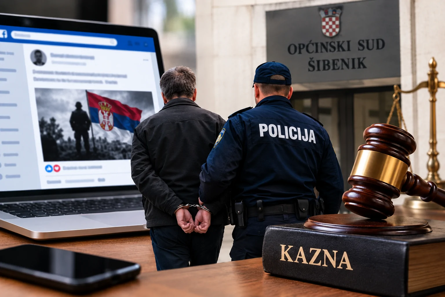 Zbog počinjenog prekršaja protiv javnog reda i mira doveden na sud