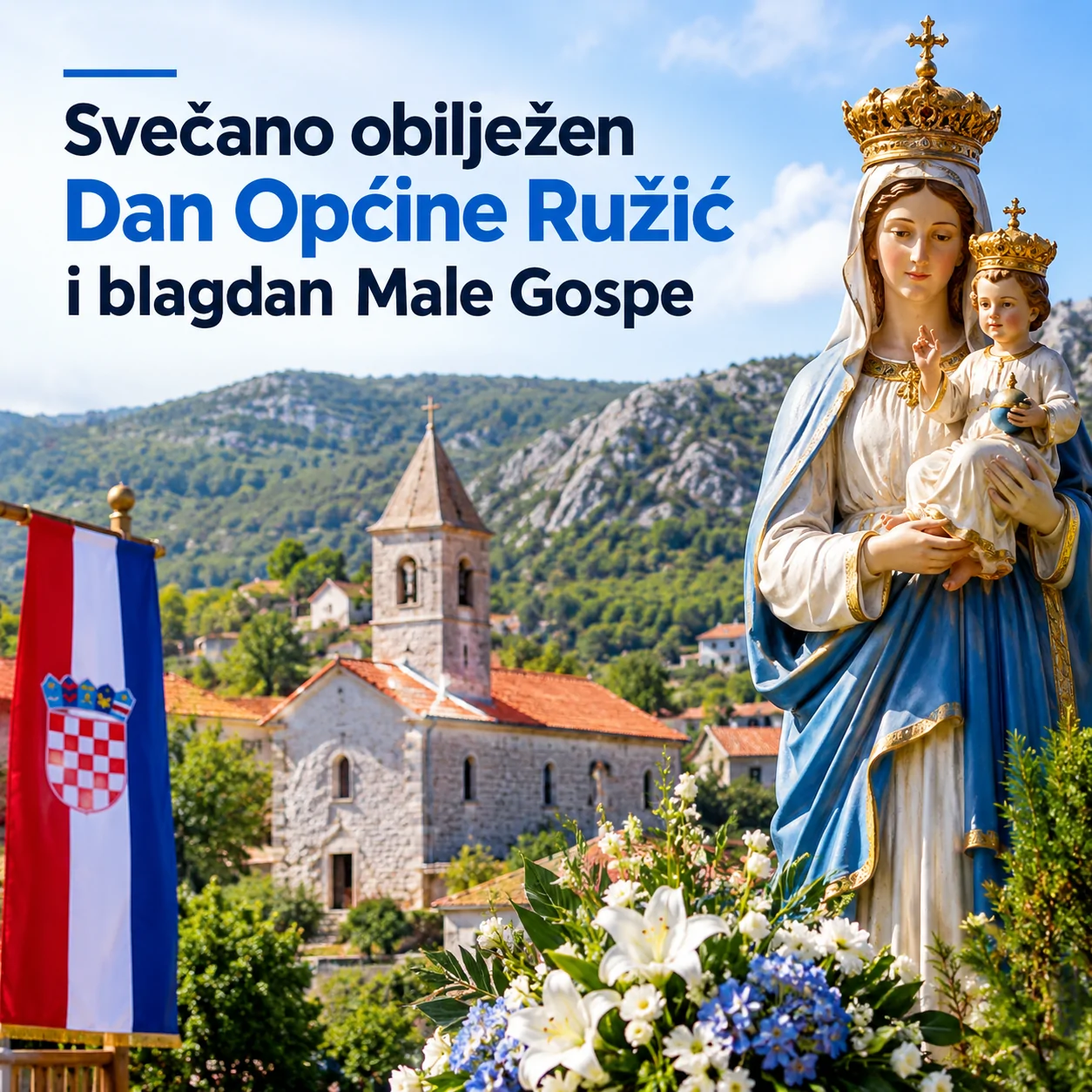 Svečano obilježen Dan Općine Ružić i blagdan Male Gospe