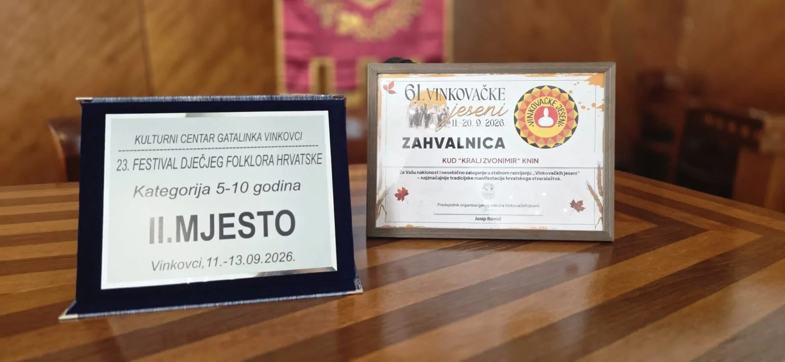 Svečani prijem kod gradonačelnika za članove KUD-a „Kralj Zvonimir“ - Objava.hr 