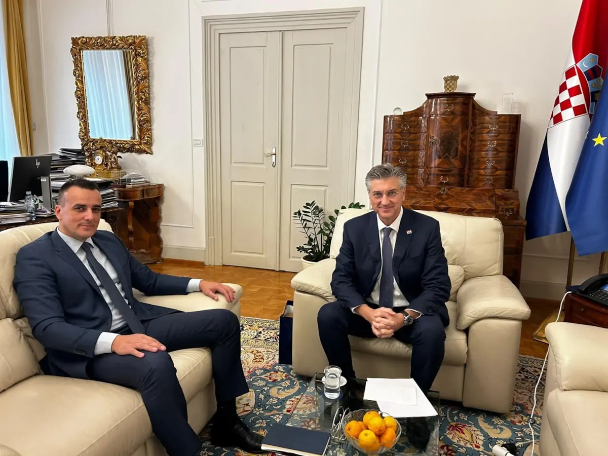 Radni sastanak župana Paška Rakića s predsjednikom Vlade Republike Hrvatske